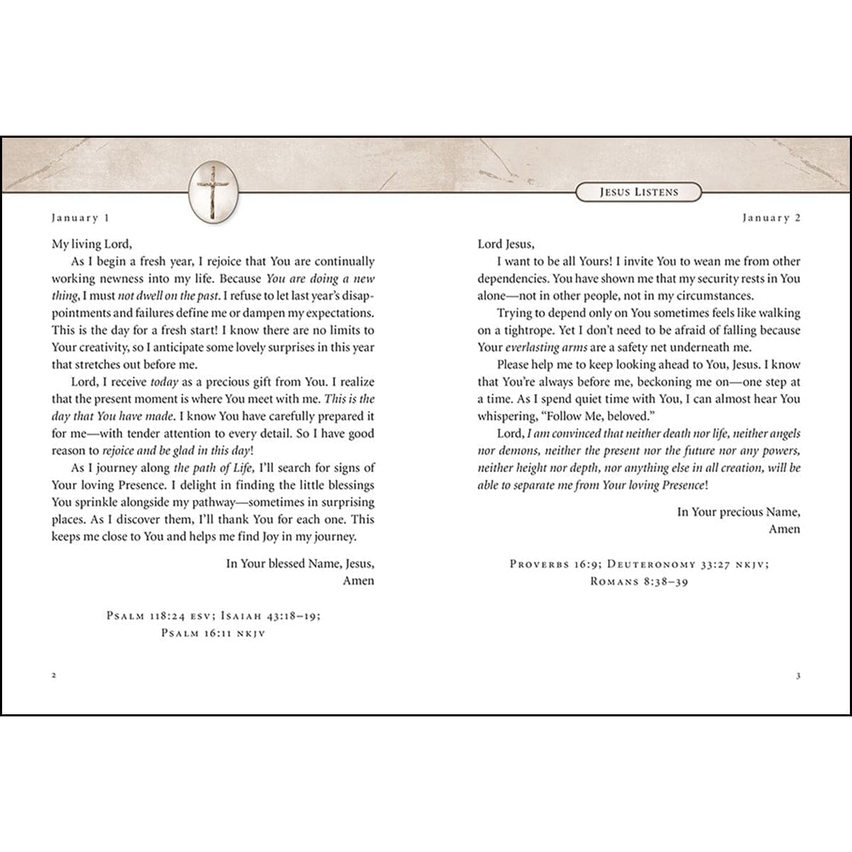 9781400215584_feature1 Jesus Listens: Daily Devotional Prayers Of Peace, Joy, And Hope (Hardcover) - Image 6