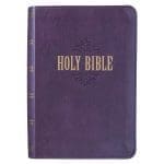 KJV Purple Faux Leather Compact Bible Large Print Red Letter - Image 15