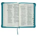 ESV Turquoise Faux Leather Standard Bible Thumb Indexed With Zip - Image 21