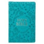 ESV Turquoise Faux Leather Standard Bible Thumb Indexed With Zip - Image 15