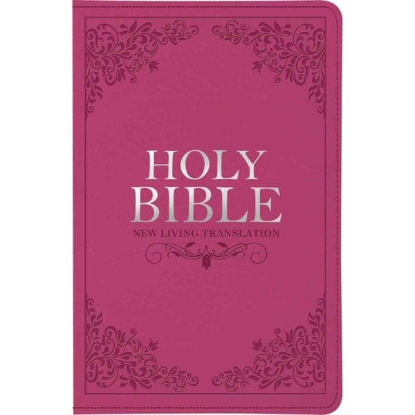 NLT Pink Faux Leather Standard Bible Thumb Indexed With Zip - Image 2