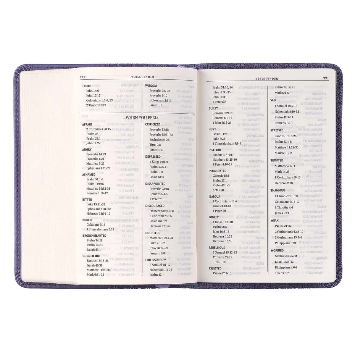 9781432132927_feature2 KJV Purple Faux Leather Mini Pocket Bible - Image 18