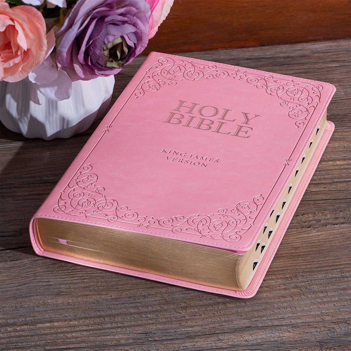 9781432133115_feature1 KJV Pink Faux Leather Full-Size Bible Giant Print Indexed - Image 14