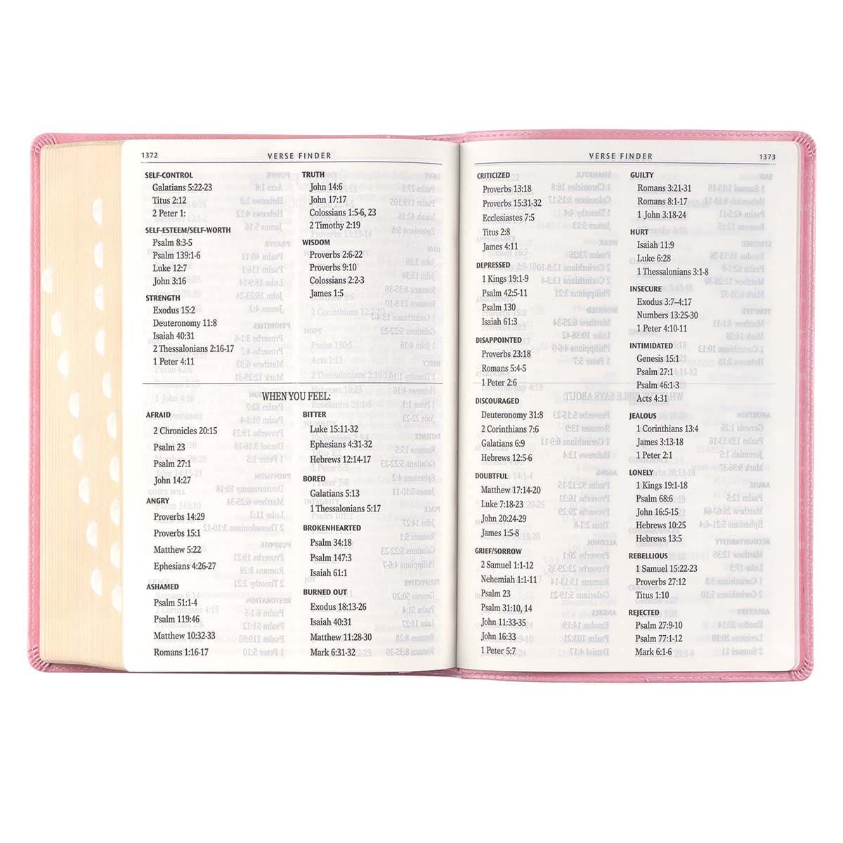 9781432133115_feature3 KJV Pink Faux Leather Full-Size Bible Giant Print Indexed - Image 16