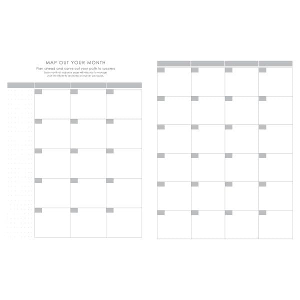 Baxter Undated Planner A4 Grey (Durable Synthetic Fibre Flexcover) - Image 12