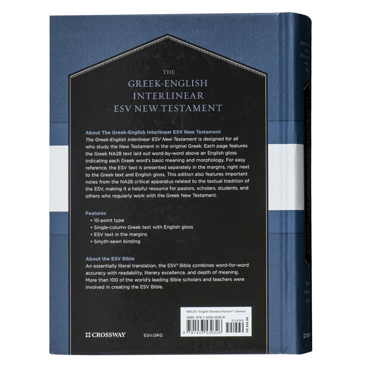 9781433530326_back ESV Greek / English Interlinear NT NA28 / ESV (Hardcover) - Image 12