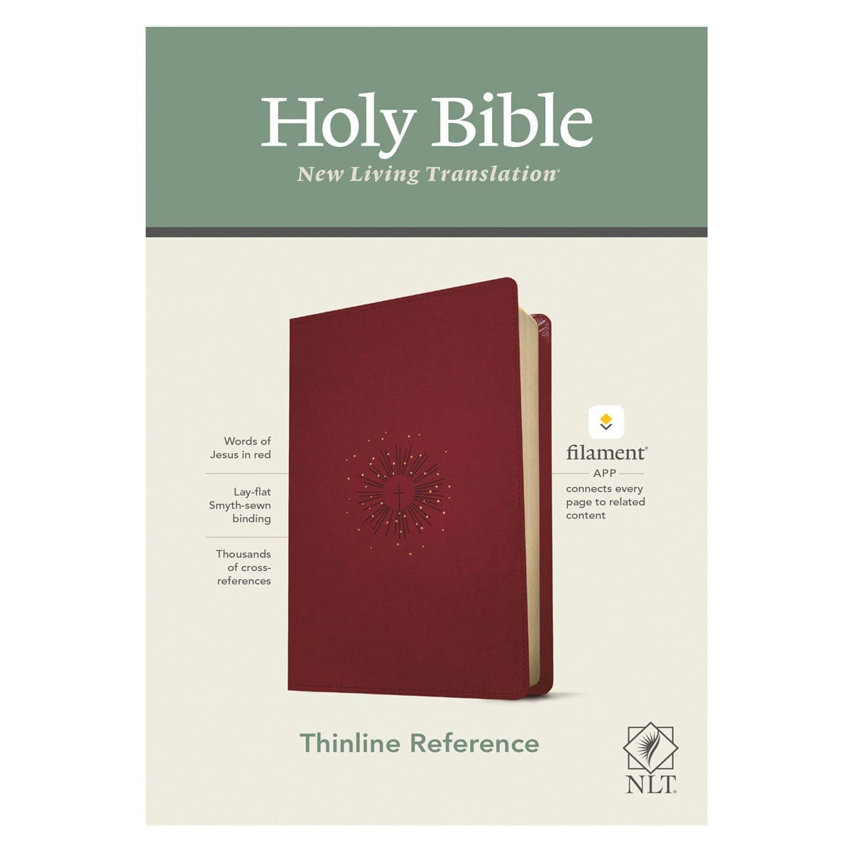 9781496444837_feature4 NLT Filament Thinline Reference Bible Red Letter Aurora Cranberry (Imitation Leather) - Image 15