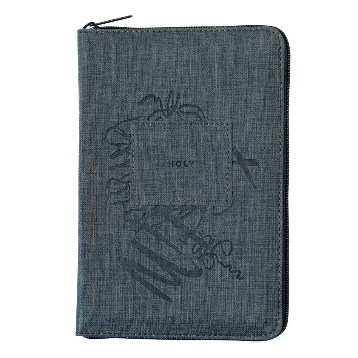 9781496455512_front NLT Filament Compact Zipper Bible, Red Letter, With Zipper, Charcoal Patch (Imitation Leather) - Image 10