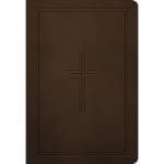 NLT Dark Brown Framed Cross Imitation Leather Premium Value Filament Compact Bible - Image 3
