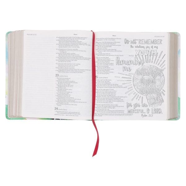 NLT Joyful Colors Faux Leather Inspire Prayer Filament-Enabled Bible - Image 12