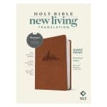 NLT Tan Mountain Imitation Leather Filament Premium Value Thinline Bible Giant Print - Image 4