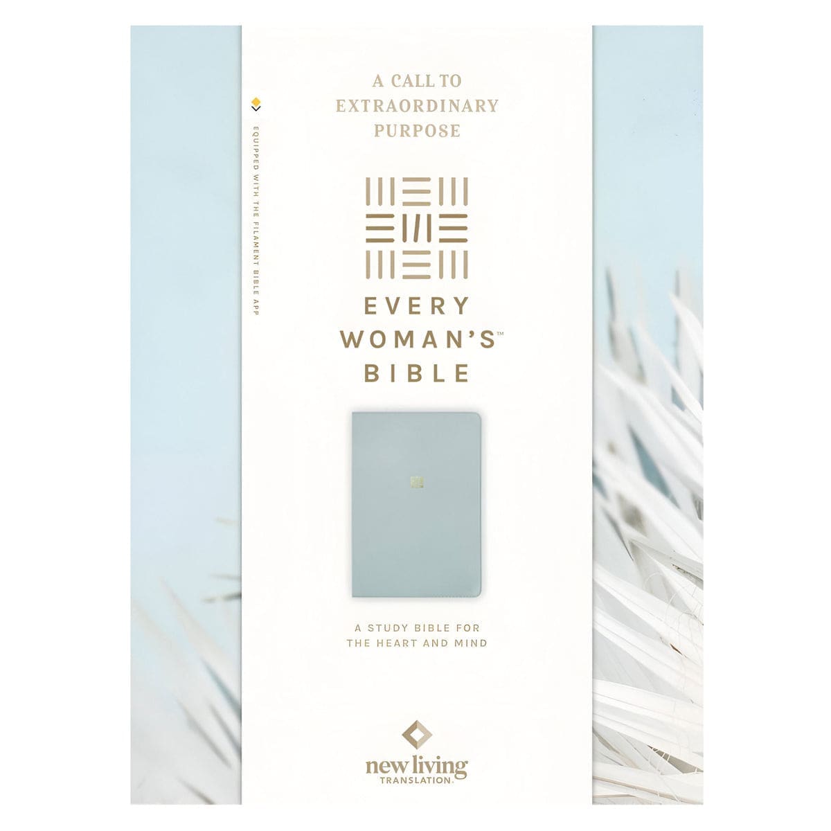 9781496484383_front NLT Sky Blue Imitation Leather Filament Enabled Every Woman’s Bible - Image 5