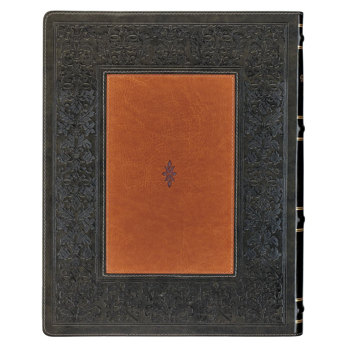 9781639522309_back NLT Dark Olive And Brown Faux Leather Flexcover The Family Heritage Bible - Image 8