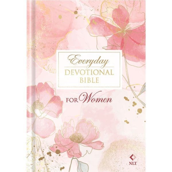 NLT Pink Floral Hardcover Everyday Devotional Bible for Women - Image 9
