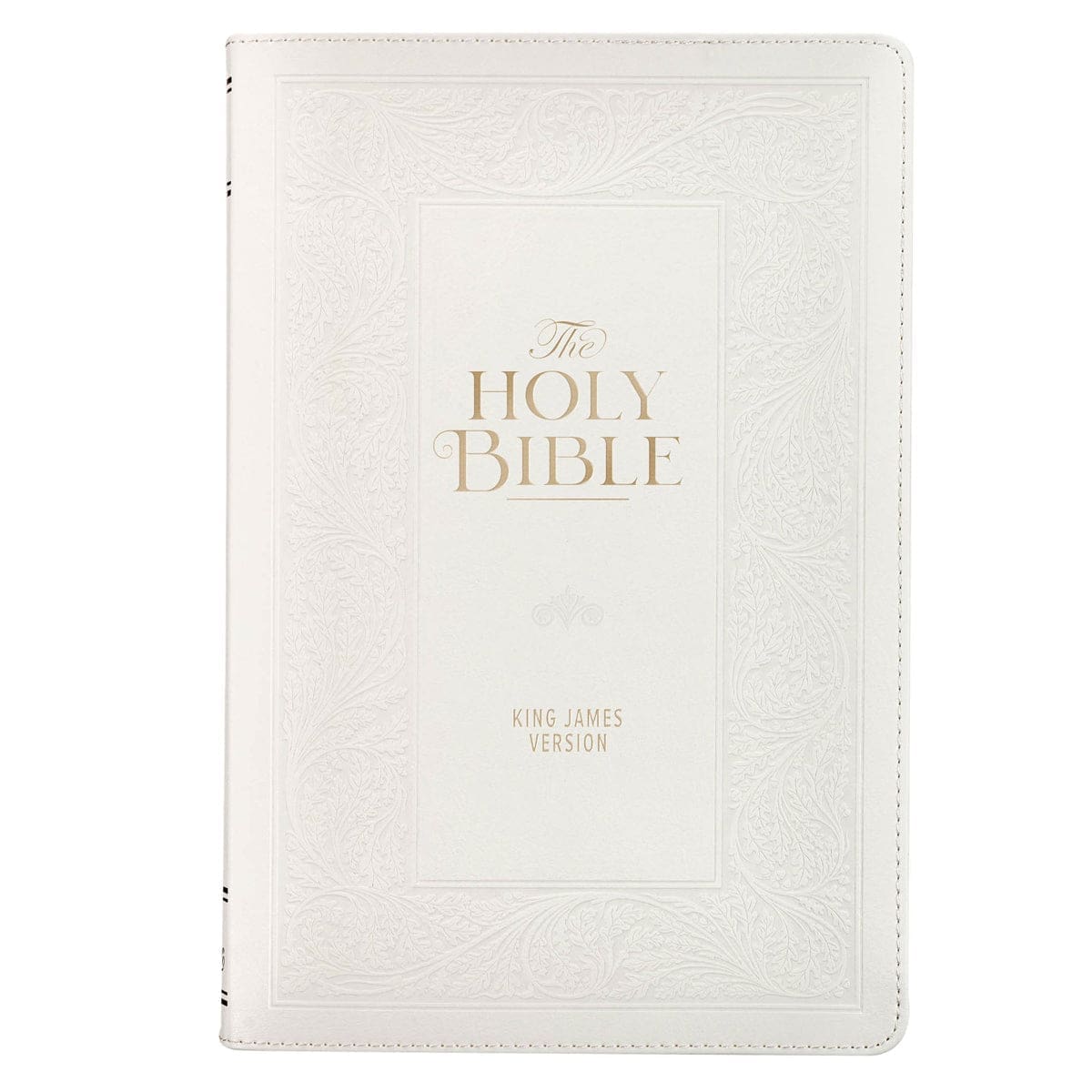 9781639526772_front KJV White Faux Leather Standard Bible Giant Print - Image 3
