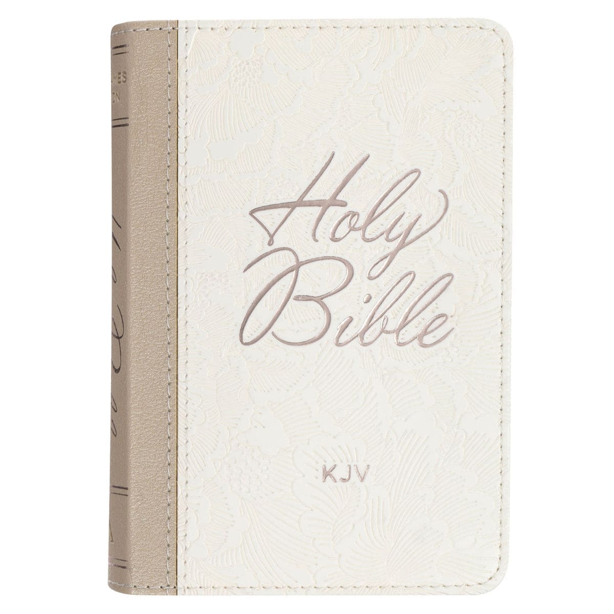 9781639526833_front KJV White Faux Leather Mini Pocket Bible - Image 3