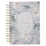 Commit to the Lord Whatever You Do Floral Large Hardcover Wirebound Journal - Image 5