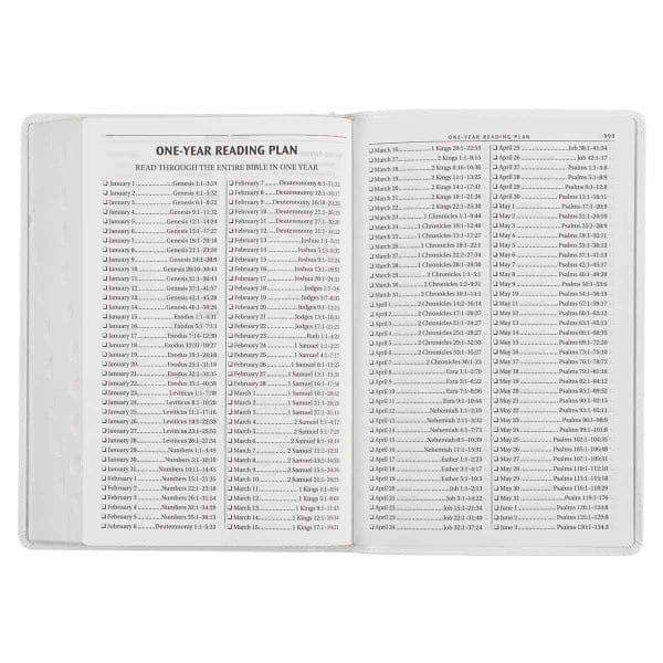 KJV White Faux Leather Thinline Large Print Bible With Thumb Indexing - Image 16