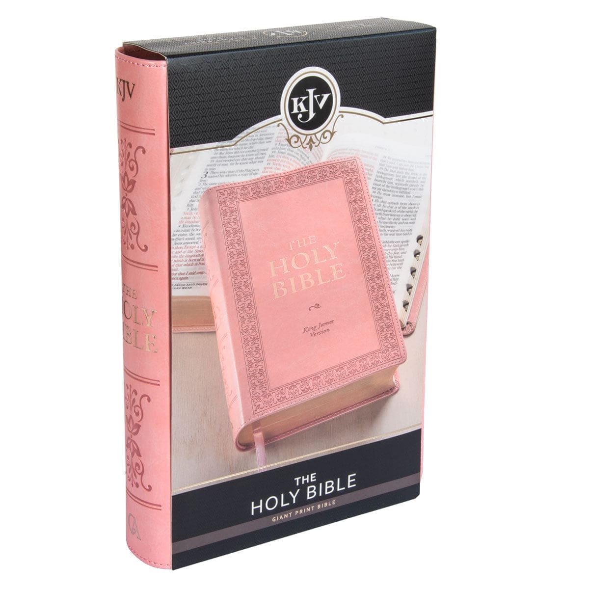 9781642725735_feature1 KJV Pink Faux Leather Bible Giant Print - Image 17
