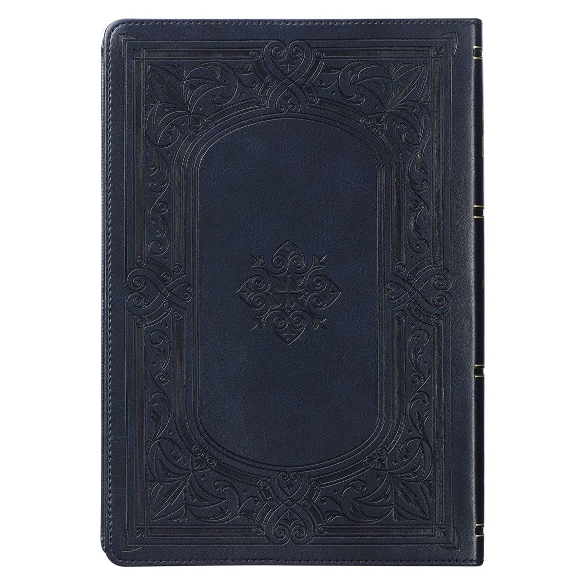 9781642728804_back KJV Midnight Blue Antique Frame Faux Leather Full-Size Bible Giant Print Indexed - Image 14
