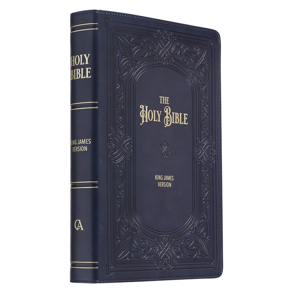 9781642728804_feature2 KJV Midnight Blue Antique Frame Faux Leather Full-Size Bible Giant Print Indexed - Image 15