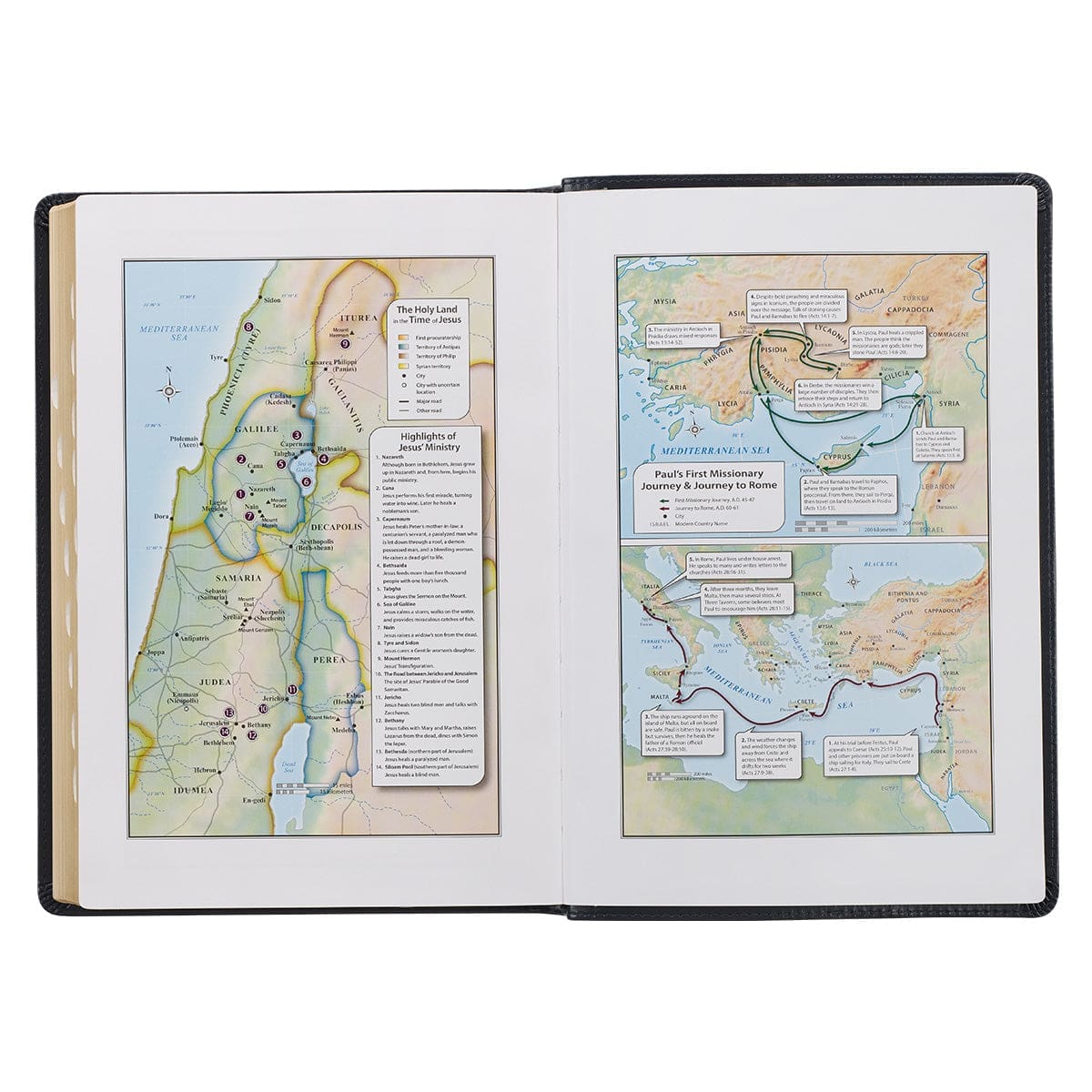 9781642728804_feature4 KJV Midnight Blue Antique Frame Faux Leather Full-Size Bible Giant Print Indexed - Image 17