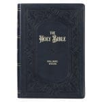 KJV Midnight Blue Antique Frame Faux Leather Full-Size Bible Giant Print Indexed - Image 13
