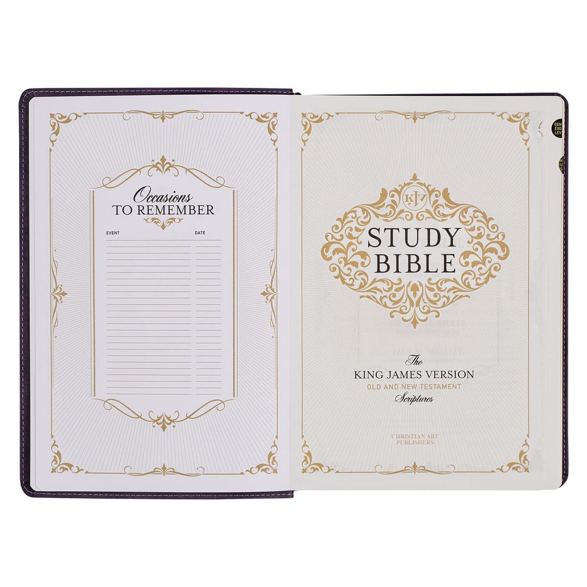 9781642728910_feature4 KJV Purple Faux Leather Flexcover Study Bible Large Print - Image 20