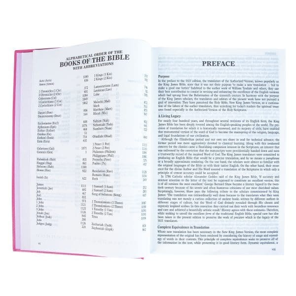 NKJV Pink Hardcover Bible - Image 9
