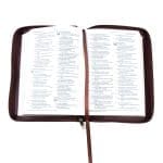 ESV Dark Brown Faux Leather Compact Bible With Zip - Image 17