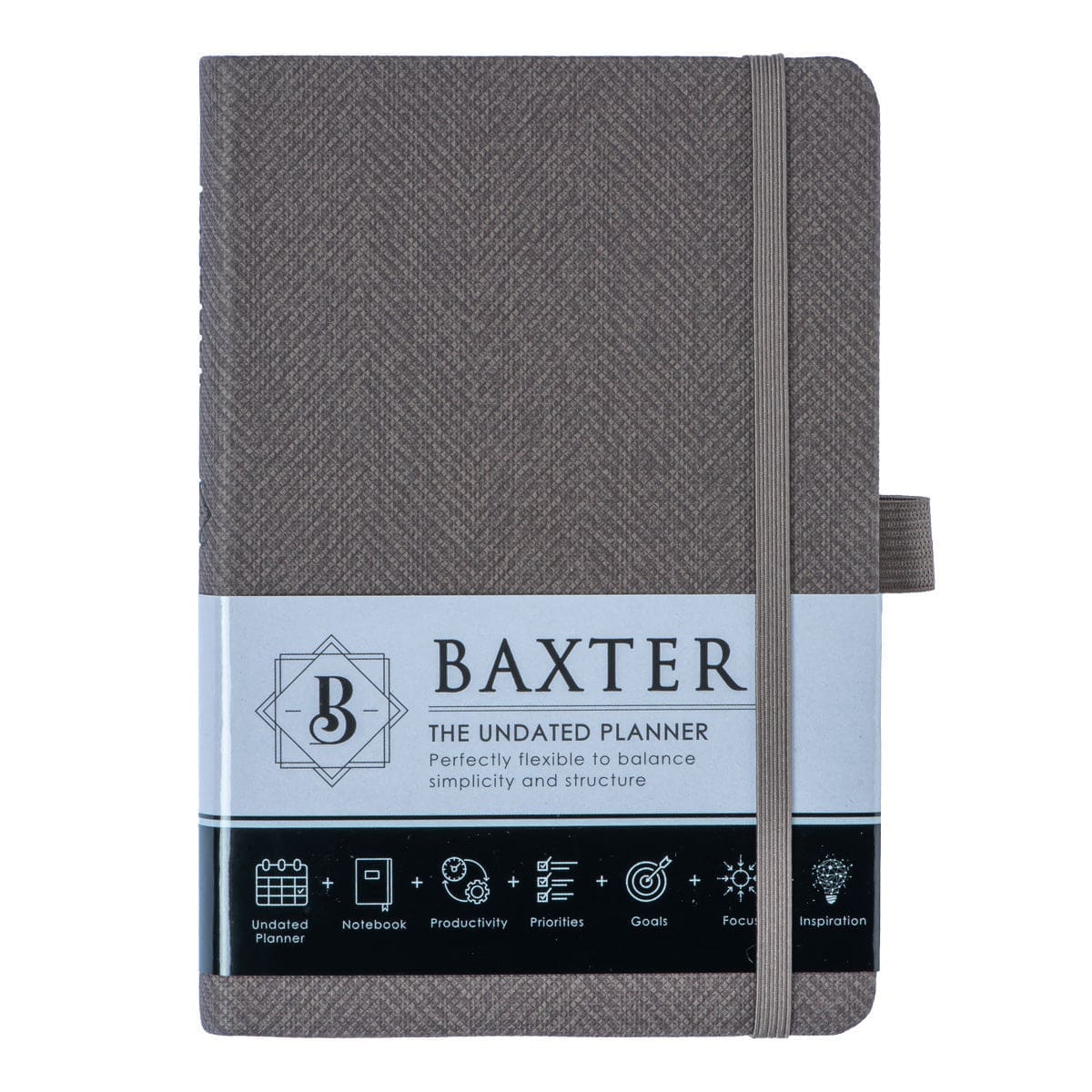 9781776371693_feature1 Baxter Undated Planner Pocket Edition Grey (Durable Synthetic Fiber Flexcover) - Image 15