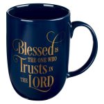 Blessed Is The One Navy Coffee Mug