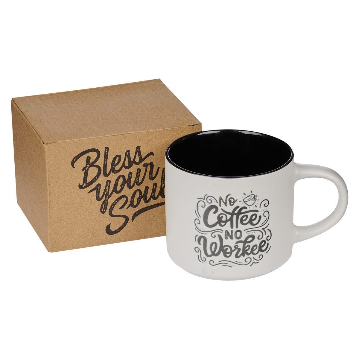 1220000138148_feature2 No Coffee No Workee White With Black Interior Ceramic Mug - Image 15