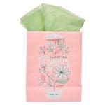 I Love You Mom Medium Gift Bag with Gift Tag - Image 10