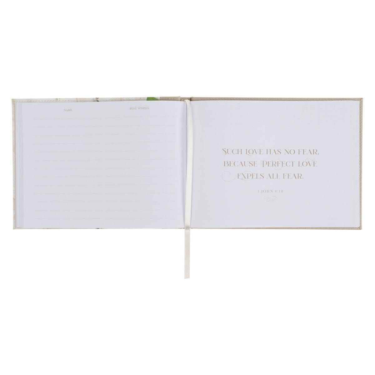 1220000327795_feature3 Love Floral Faux Leather Guest Book - Image 17