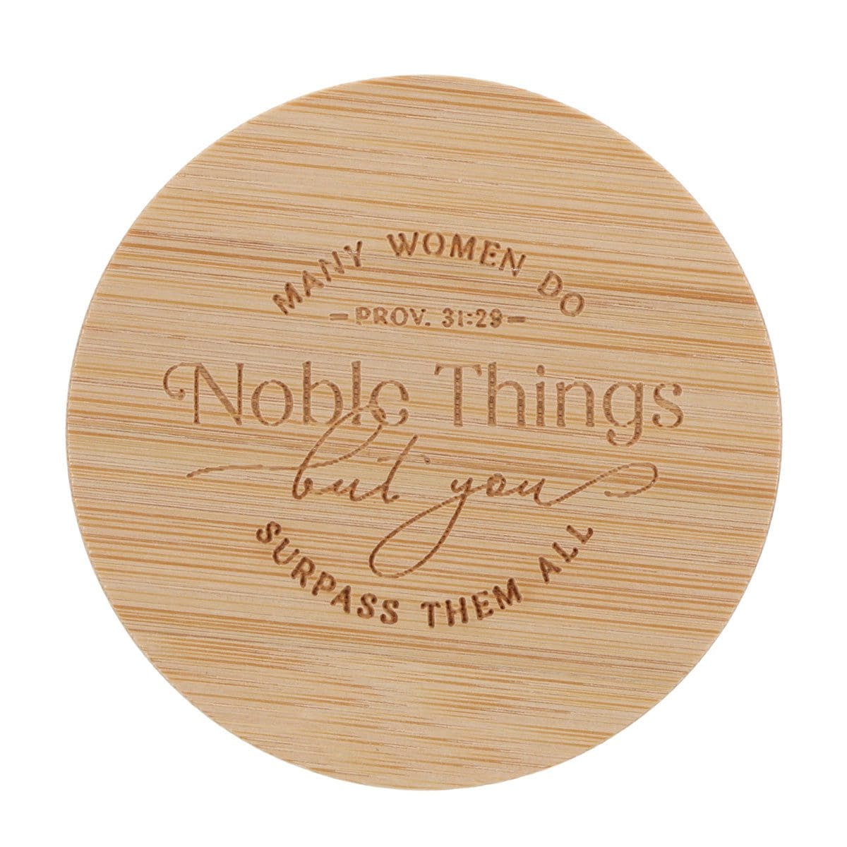 1220000328266_feature1 Many Women Do Noble Things but You Surpass Them All Lavender Breeze Scented Candle with Bamboo Lid - Image 11