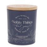 Many Women Do Noble Things but You Surpass Them All Lavender Breeze Scented Candle with Bamboo Lid - Image 9