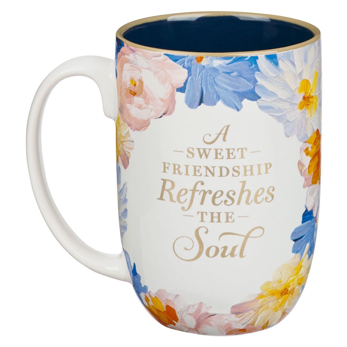1220000370951_back A Sweet Friendship Refreshes the Soul Painted Floral Ceramic Mug - Image 6