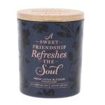 A Sweet Friendship Refreshes the Soul Lotus Blossom Scented Candle with Bamboo Lid - Image 9