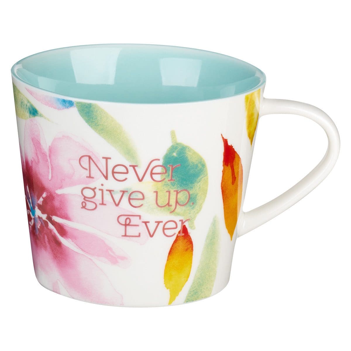 1230000109161_front Never Give Up Ever Pink Daisies Ceramic Mug - Image 16