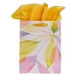 Life is Beautiful Citrus Leaves Medium Gift Bag with Gift Tag - Image 17