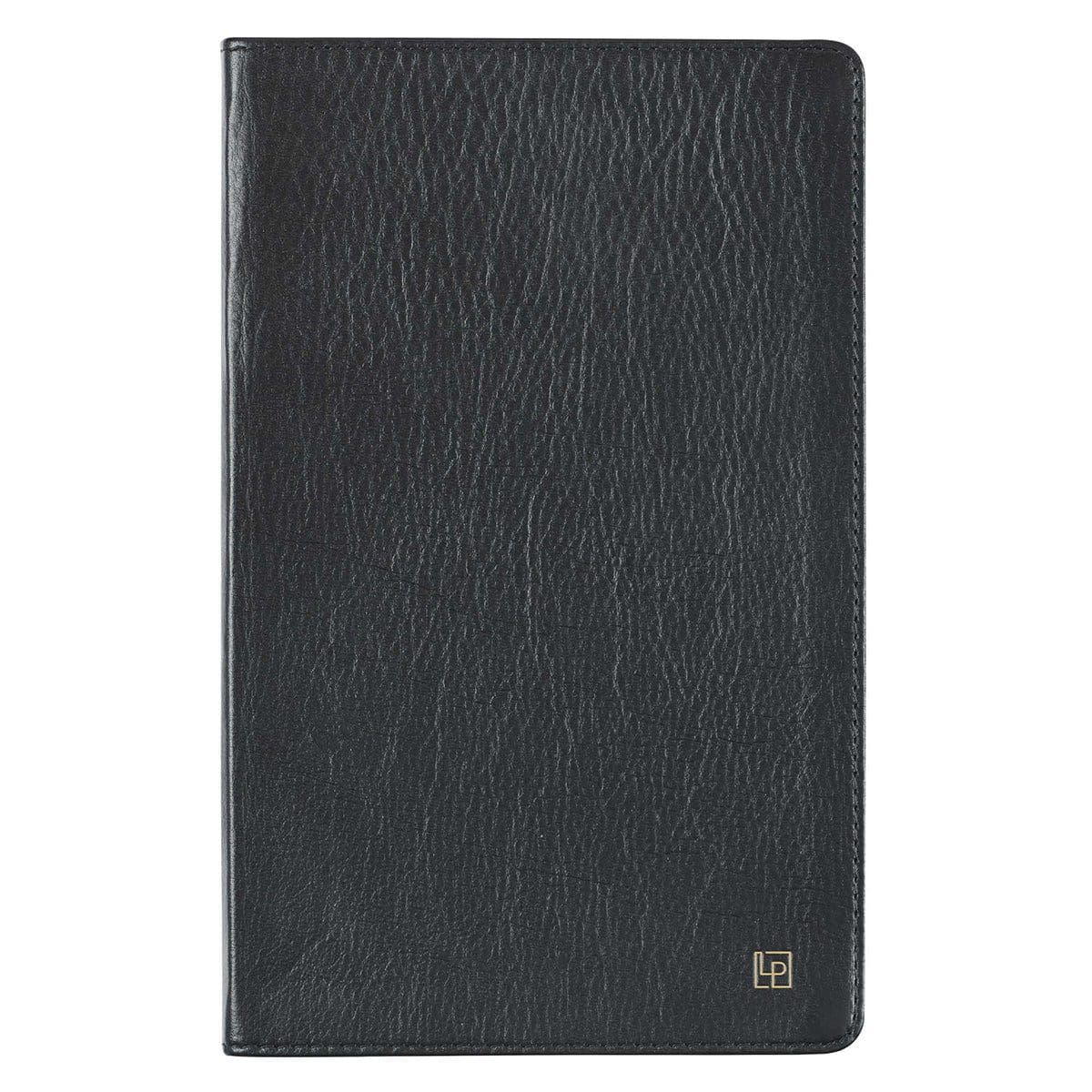 1230000122009_front Leatherpress Tuxedo Black Large Genuine African Leather Journal - Image 19