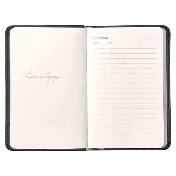 Leatherpress Tuxedo Black Genuine African Leather Pocket Journal - Image 22