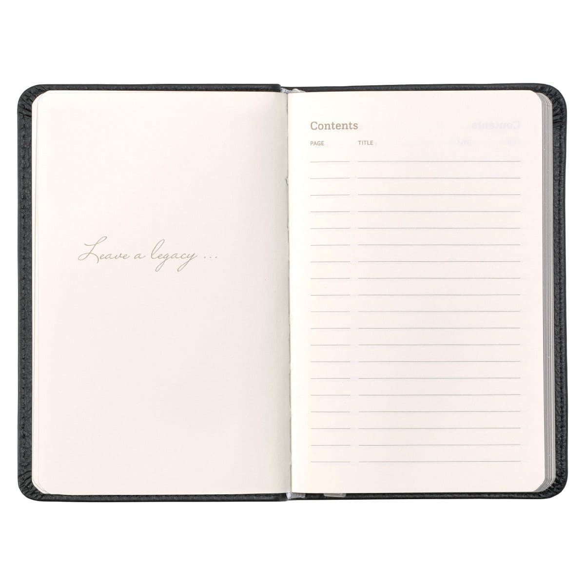 1230000122078_feature2 Leatherpress Tuxedo Black Genuine African Leather Pocket Journal - Image 22