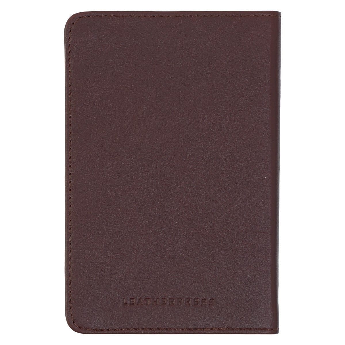 1230000122085_back Leatherpress Cacao Brown Genuine African Leather Pocket Journal - Image 20