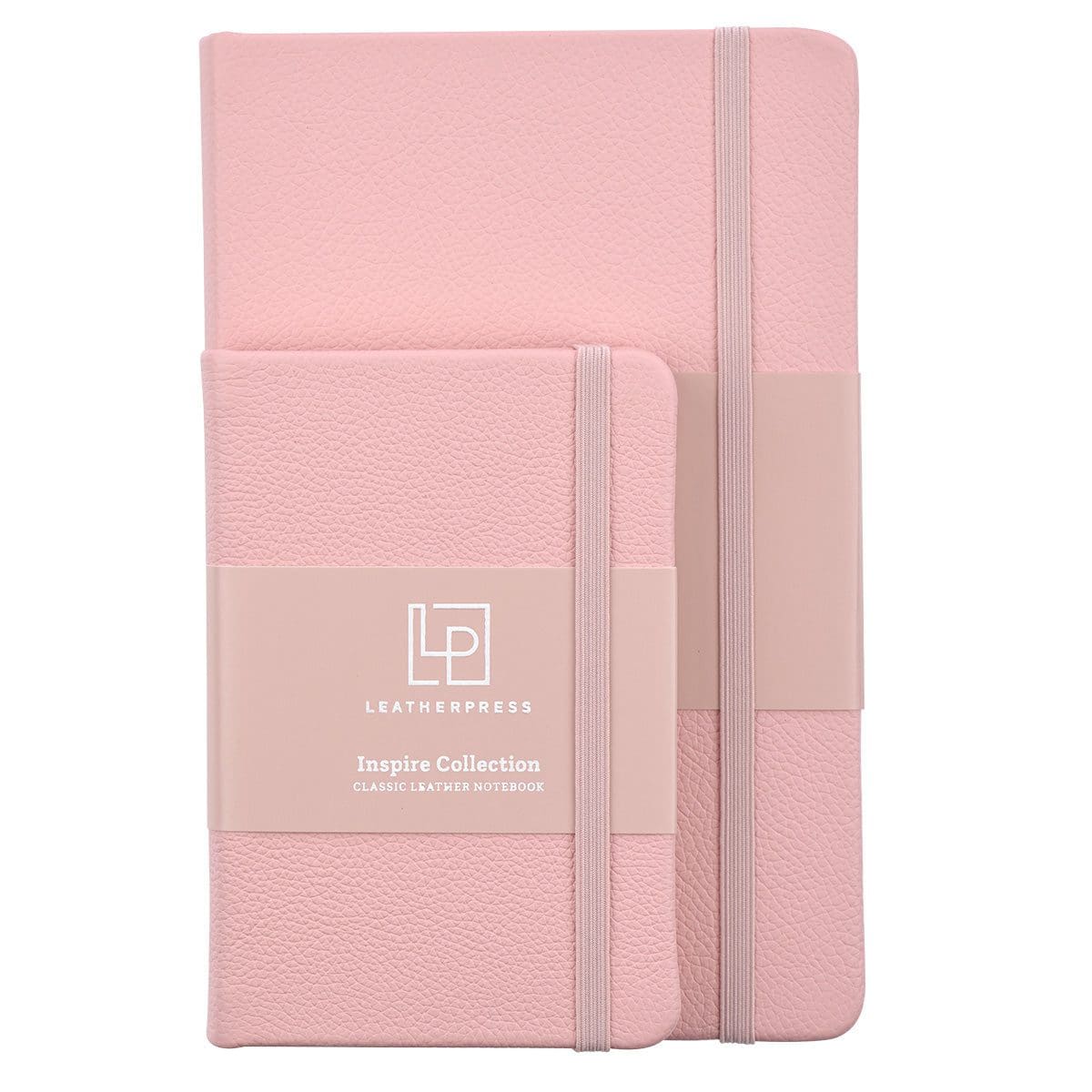 1230000122146_feature5 Leatherpress Quartz Pink Genuine African Leather Notebook - Image 28