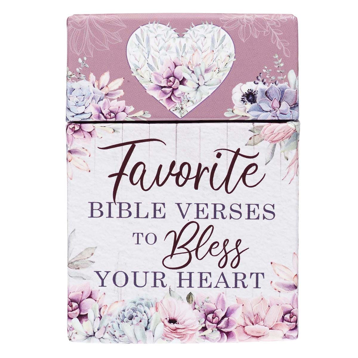 6006937149007_front Favorite Bible Verses To Bless The Heart (Boxed Cards) - Image 1
