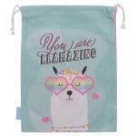 You Are Llamazing Large Cotton Drawstring Bag - Image 7