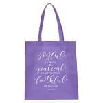 Be Joyful In Hope Patient In Affliction Non-Woven Tote Bag - Romans 12:12 - Image 6