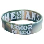 Armor Of God Green Silicone Wristband - Ephesians 6:11 - Image 4